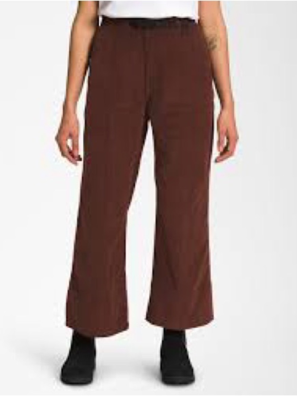 The North Face Corduroy Pants Womens Small Brown Belted Wide Leg